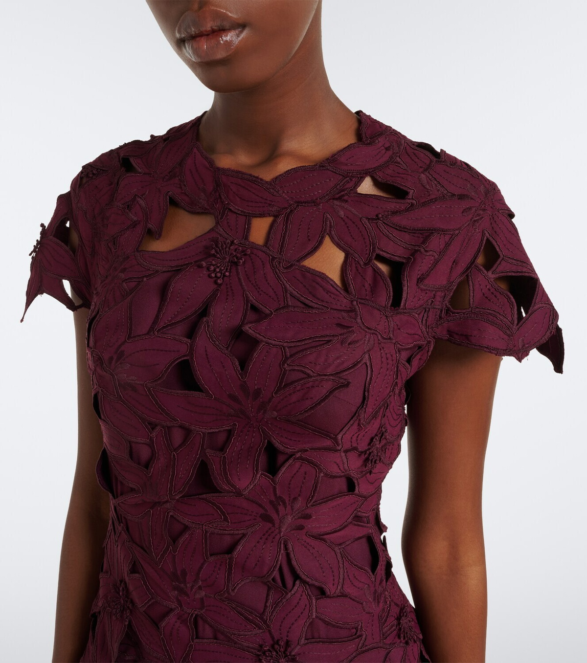 Simkhai Neve floral guipure lace cocktail dress