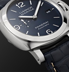 Panerai - Luminor Marina Automatic 44mm Stainless Steel and Alligator Watch, Ref. No. PAM01313 - Blue