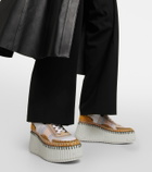 Chloe - Nama mesh high-top sneakers