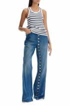 JEAN PAUL GAULTIER striped sailor tank top White