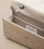 Roger Vivier Envelope embellished satin top-handle bag