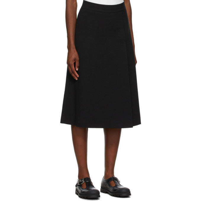 Rika Studios Black Crepe Liza Skirt