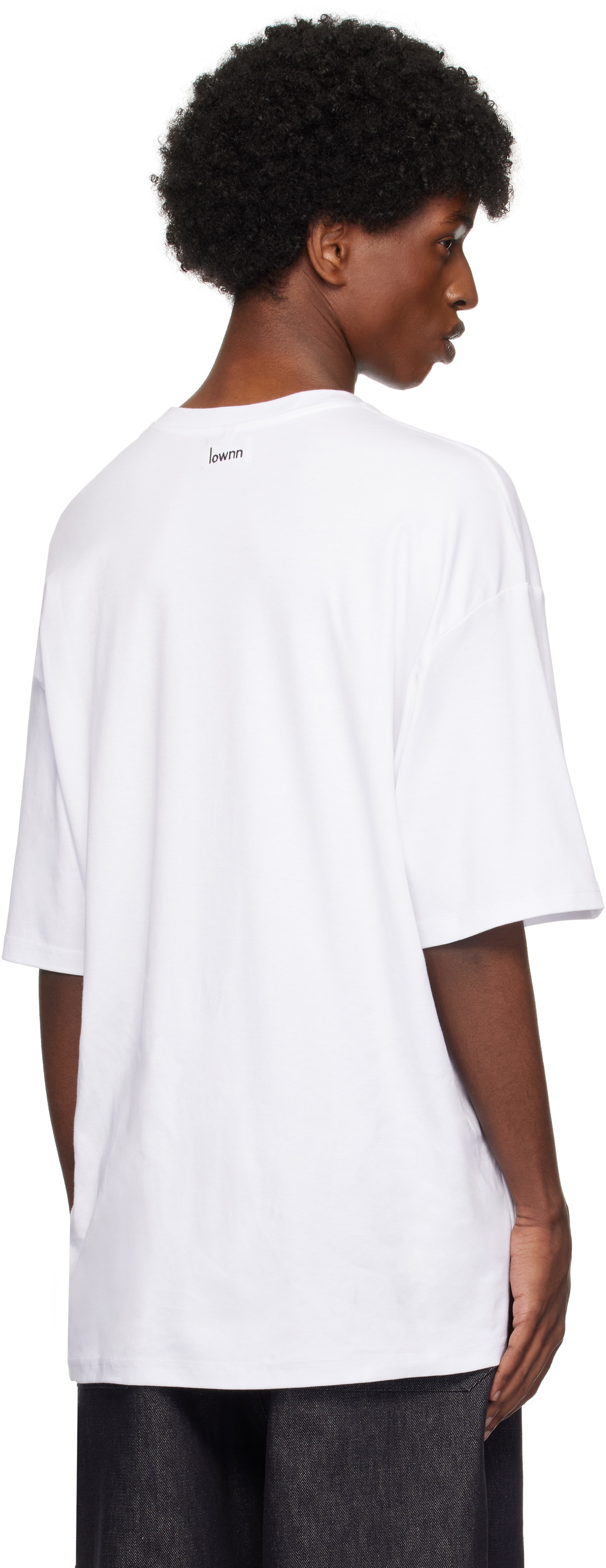 Lownn White Signature Crewneck T-shirt