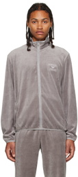 Emporio Armani Gray Zip Sweater