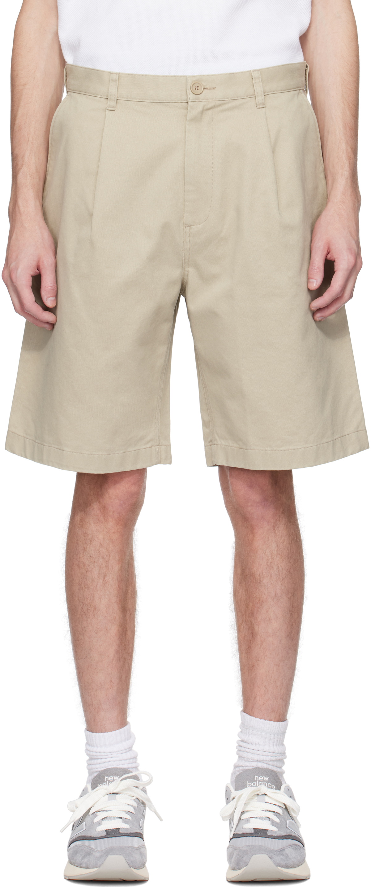 Reigning Champ Beige Cotton Chino Sophomore Relaxed 10 Shorts