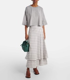 Loewe Cropped cotton jersey T-shirt