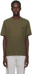 BOSS Khaki Embroidered T-Shirt