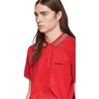 Burberry Red Johnston Polo