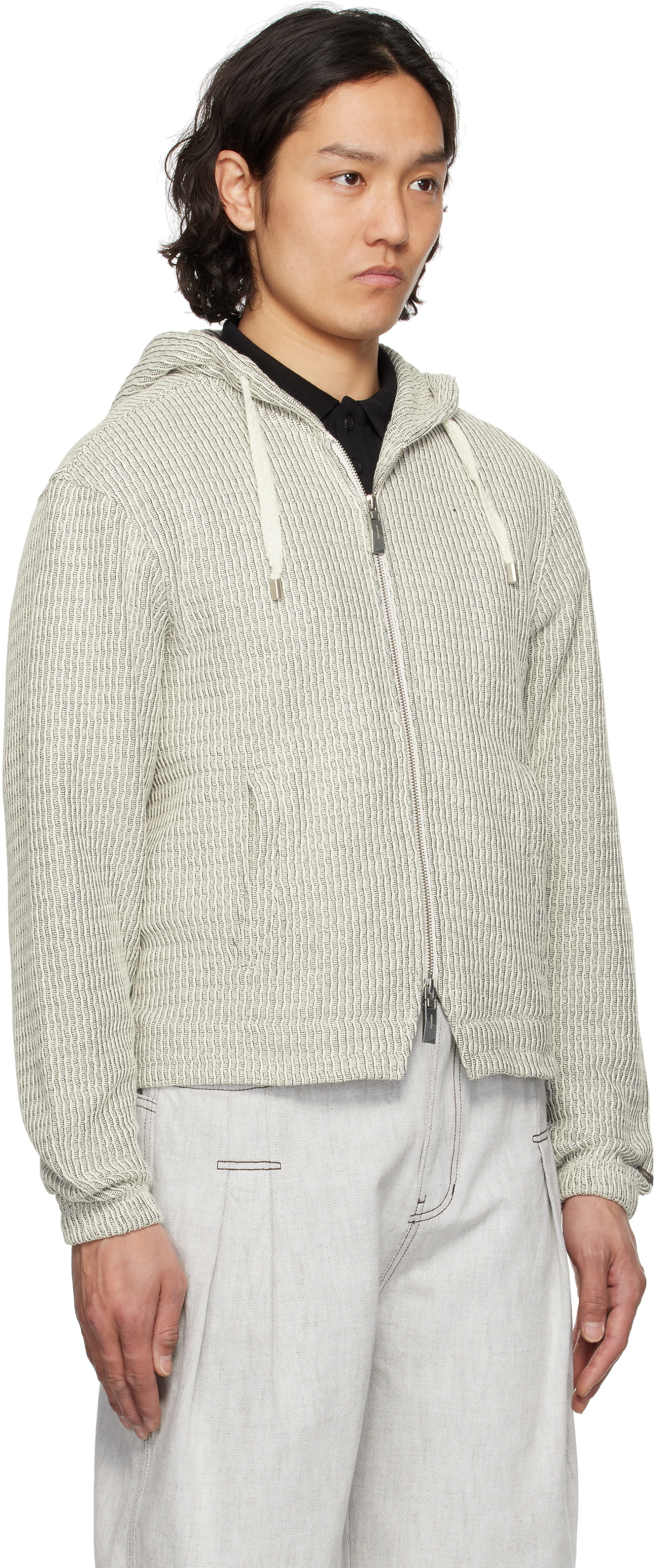 ADER error Gray Lunel Product. 30 Zip-Up Hoodie