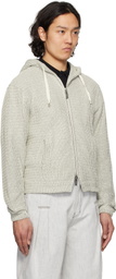 ADER error Gray Lunel Product. 30 Zip-Up Hoodie