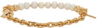 Emanuele Bicocchi SSENSE Exclusive Gold Pearl Bracelet