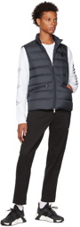 Moncler Navy Quilted Down Vest