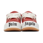 Palm Angels Red Low Top Snow Sneakers