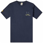 Universal Works x Karhu Print T-Shirt in Navy