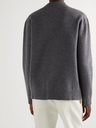 Jil Sander - Mock-Neck Boiled Wool Sweater - Gray