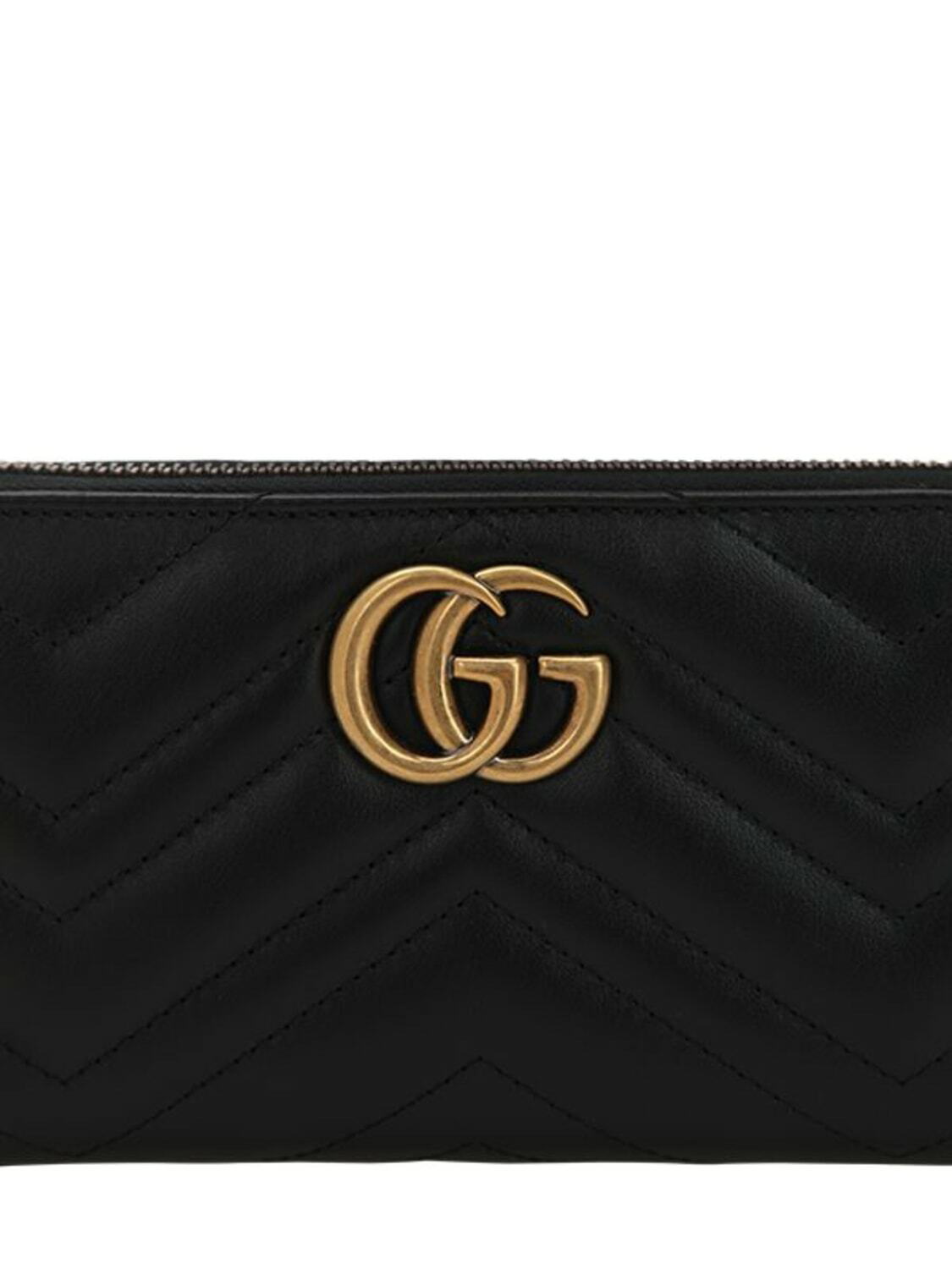 Gg Marmont Quilted Leather Wallet