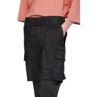 Juun.J Black Shorts Overlay Cargo Pants