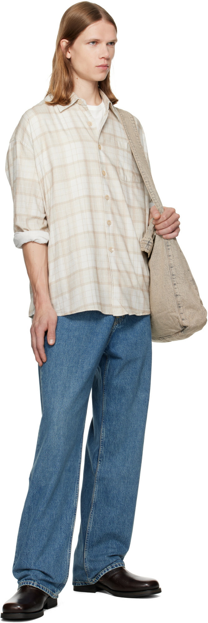 OUR LEGACY Beige Sling Bag