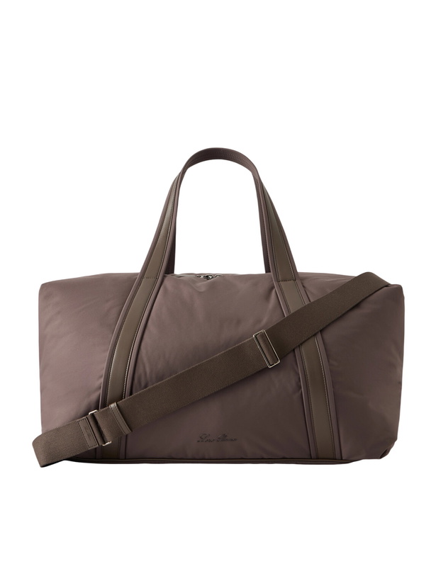 Photo: Loro Piana - Winch Leather-Trimmed Storm System® Shell Duffle Bag