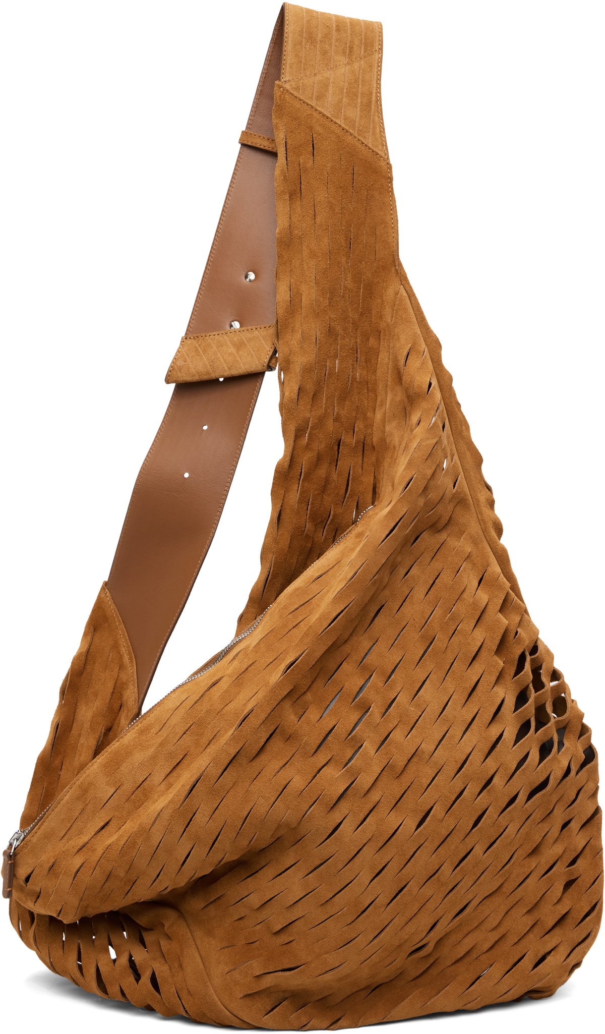 Kiko Kostadinov Tan Fiore Twisted Bag