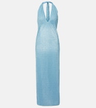 Oséree Lumière halterneck maxi dress