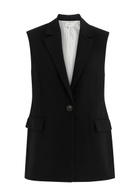 Vince Sleeveless Woven Blazer Black