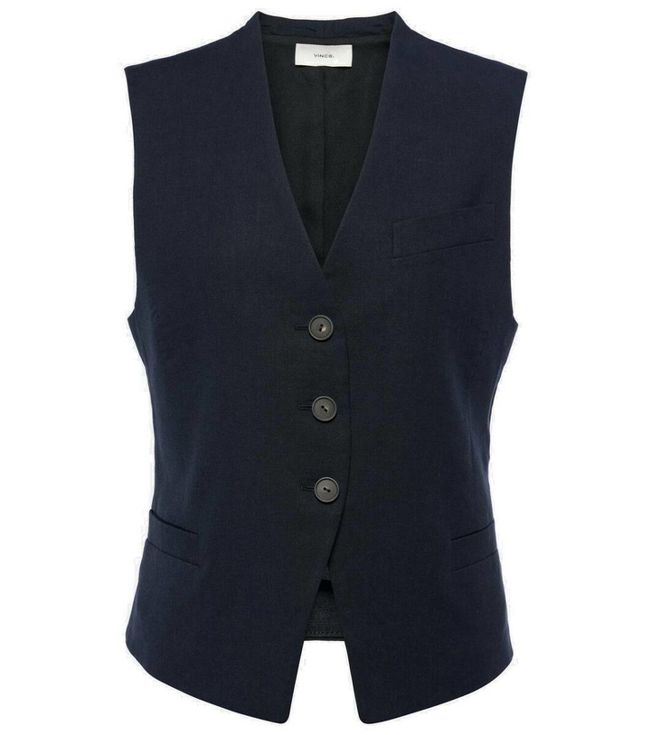 Photo: Vince Linen-blend vest