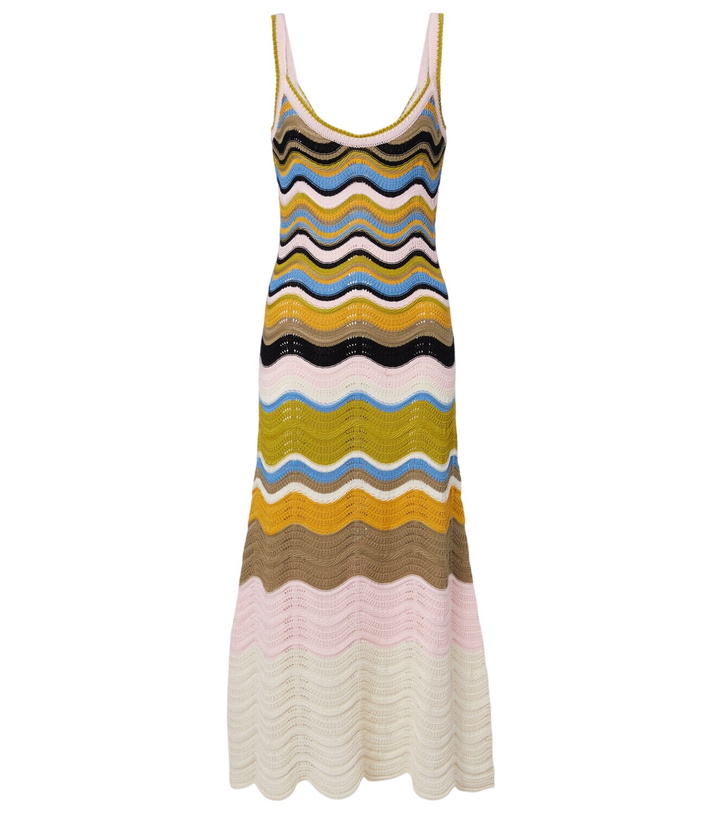 Photo: La DoubleJ Chevron crochet cotton midi dress