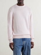 William Lockie - Knitted Cotton Sweater - Pink