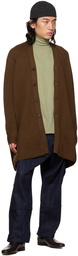 Jan-Jan Van Essche Brown O-Project Y-Neck Cardigan