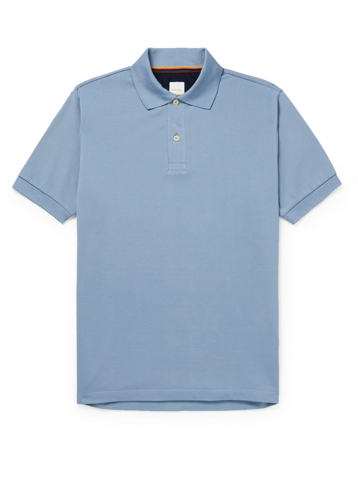 PAUL SMITH - Slim-Fit Cotton-Piqué Polo Shirt - Blue Paul Smith