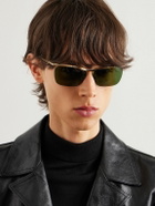 CELINE - Metal Frame 27 D-Frame Gold-Tone Sunglasses