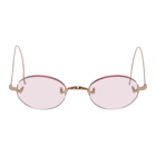 Mr. Leight Rose Gold and Pink Makena S Sunglasses