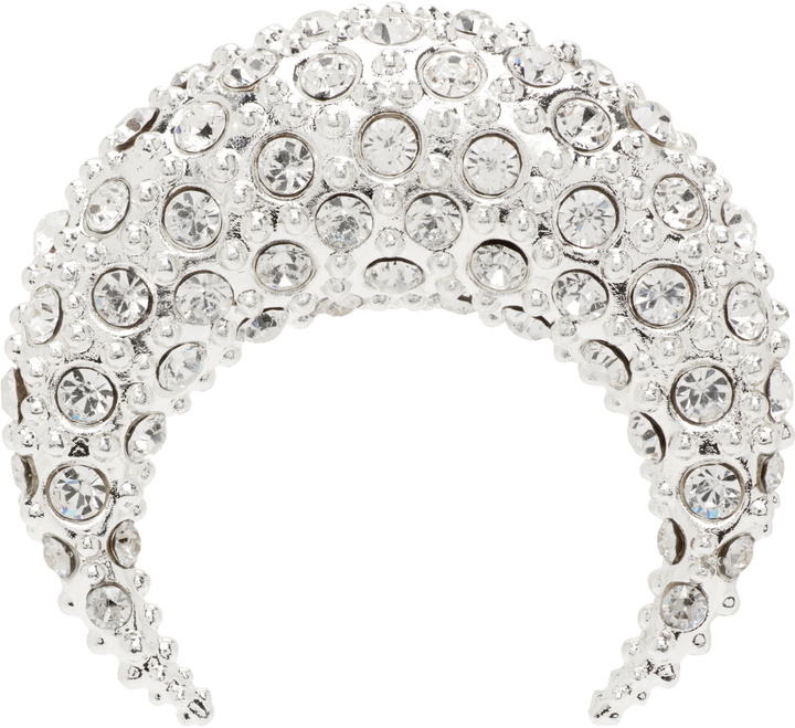 Photo: Marine Serre Crystal Moon Stud Single Earring