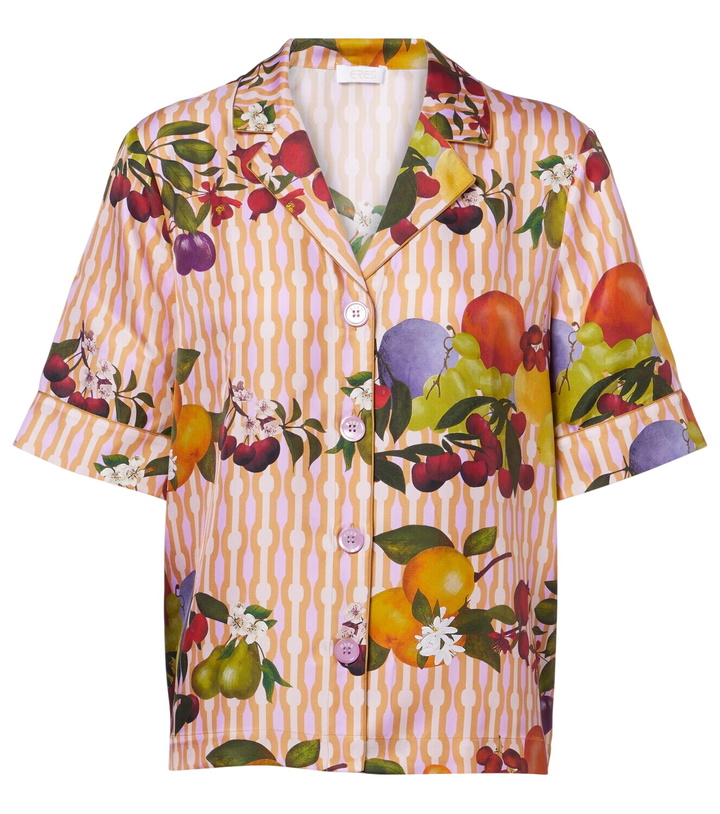 Photo: Eres Cherry printed silk twill shirt