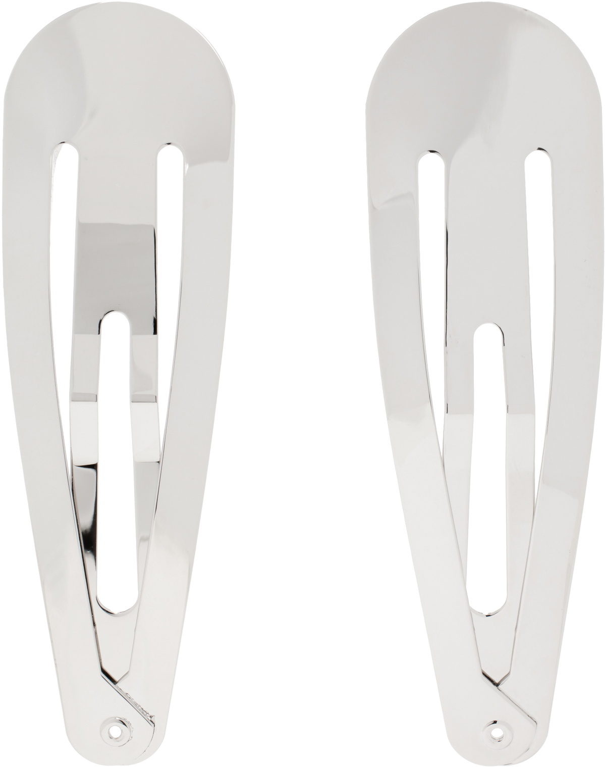 D'heygere Silver Hair Clip Earrings