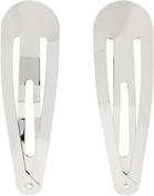D'heygere Silver Hair Clip Earrings