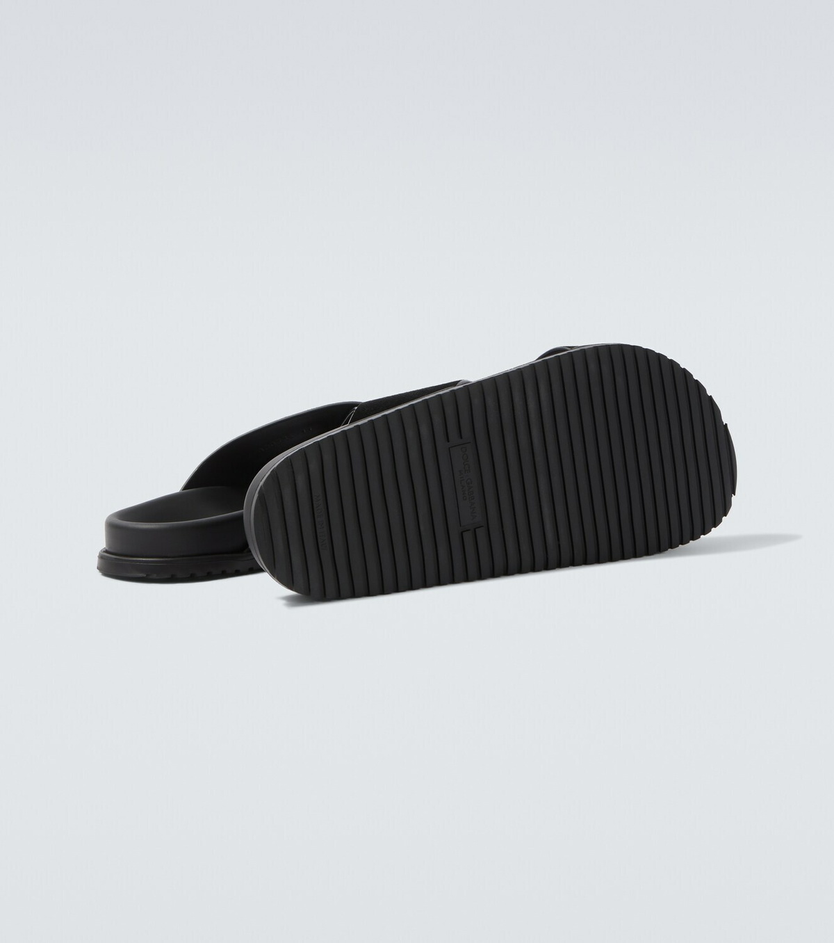 Dolce&Gabbana Logo suede sandals
