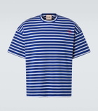 Plan C Striped cotton jersey T-shirt
