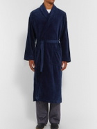 Derek Rose - Cotton-Terry Robe - Blue