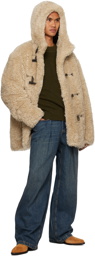 Isabel Marant Beige Freda Faux-Shearling Coat