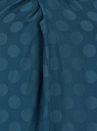 Merci Blue Dress With Neckline On The Front And Polka Dot Motif In Fabric Woman