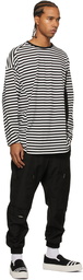 Undercoverism White & Black Striped T-Shirt