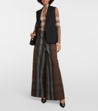 Burberry Checked lace bodysuit