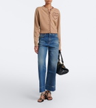 Chloé Logo wool and cashmere cardigan