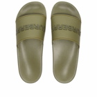 Burberry Men's Furley Logo Slide in Dark Fern Green