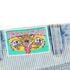 END. x ICECREAM Running Dog Double Scoop Denim Pant in Heavy Wash Blue