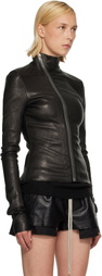 Rick Owens Black Tower Gary Leather Jacket