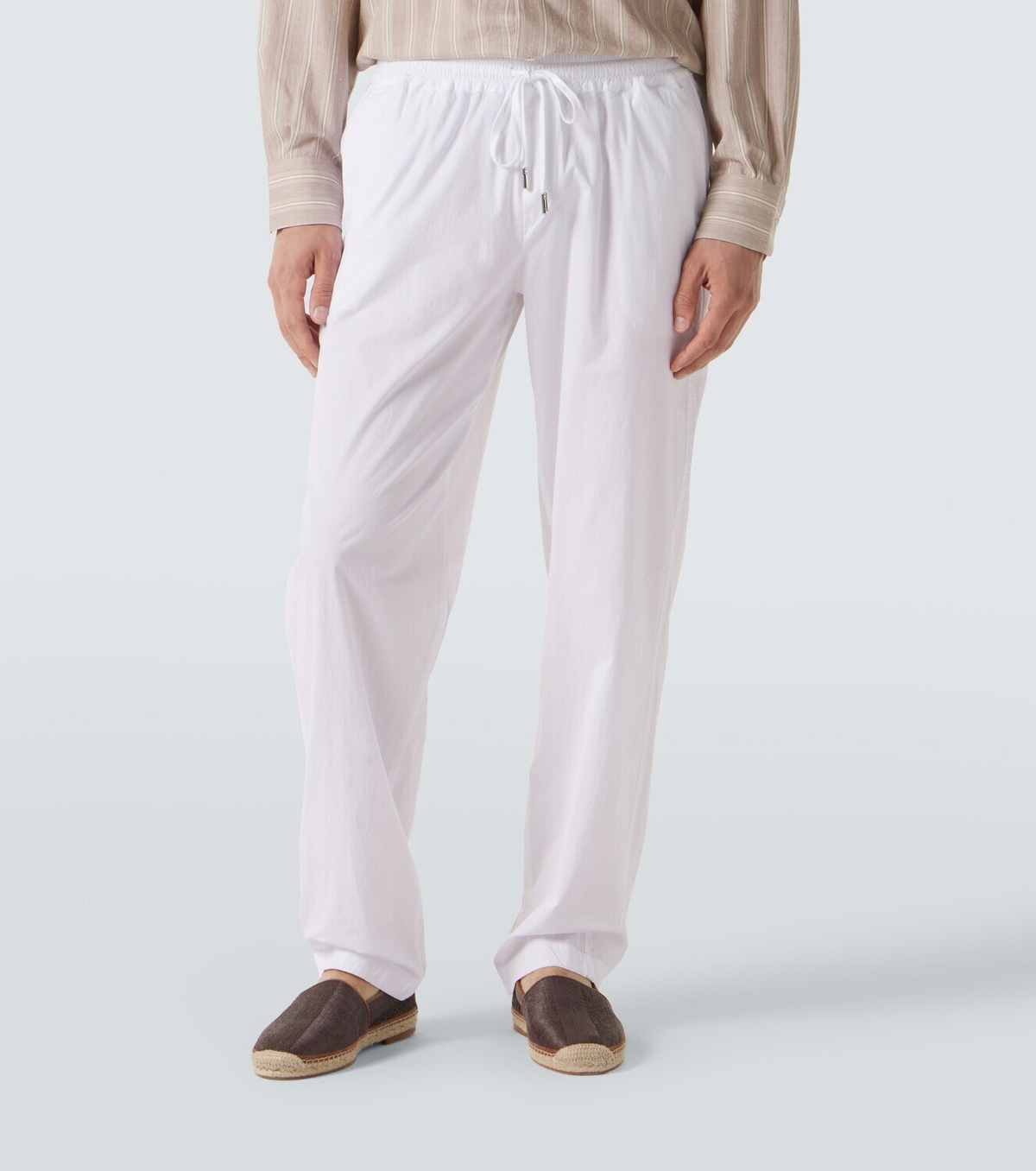 Fedeli Cotton-blend straight pants Fedeli