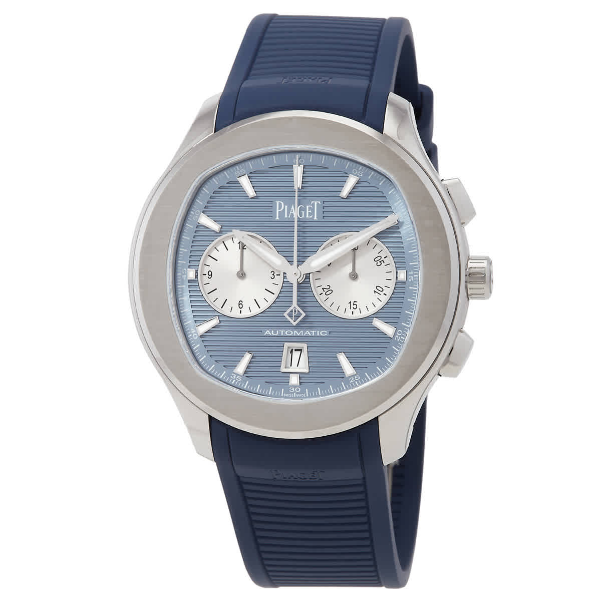 Piaget Polo Chronograph Automatic Blue Dial Mens Watch G0A48024